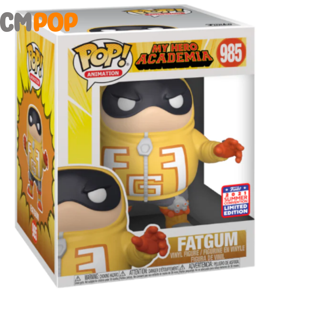 Funko Pop! Super: My Hero Academia Fatgum 2021 FunKon Exclusive Summer Shared 985 6 inch Figure Funko Pop! Super: My Hero Academia Fatgum 2021 FunKon Exclusive Summer Shared 985 6 inch Figure