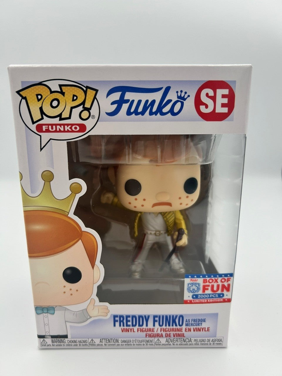 Freddy Funko as Freddy Mercury  - #SE - Funko Pop! - Funko Box Of Fun 2000 Pieces