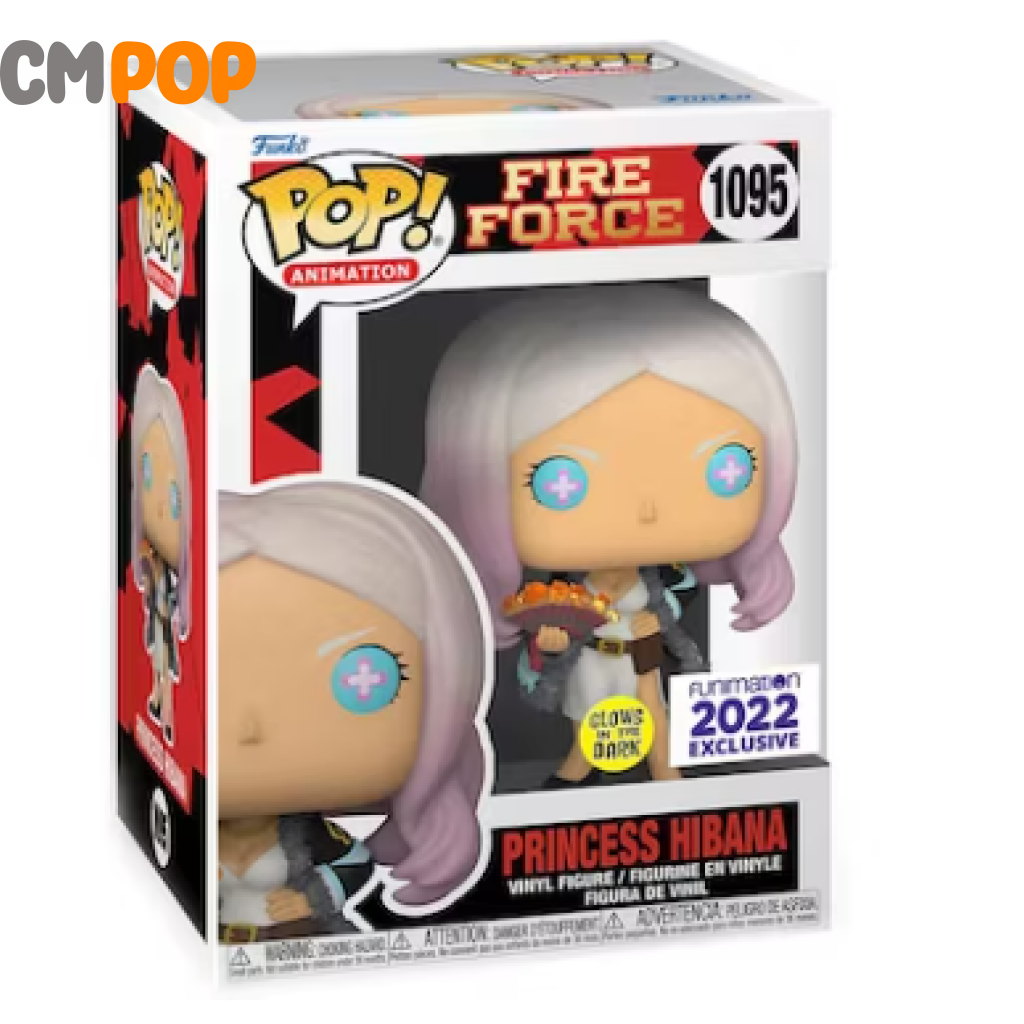 Fire Force - Princess Hibana #1095- Funko Pop! Glow In The Dark Funmation 2022 Exclusive Pop