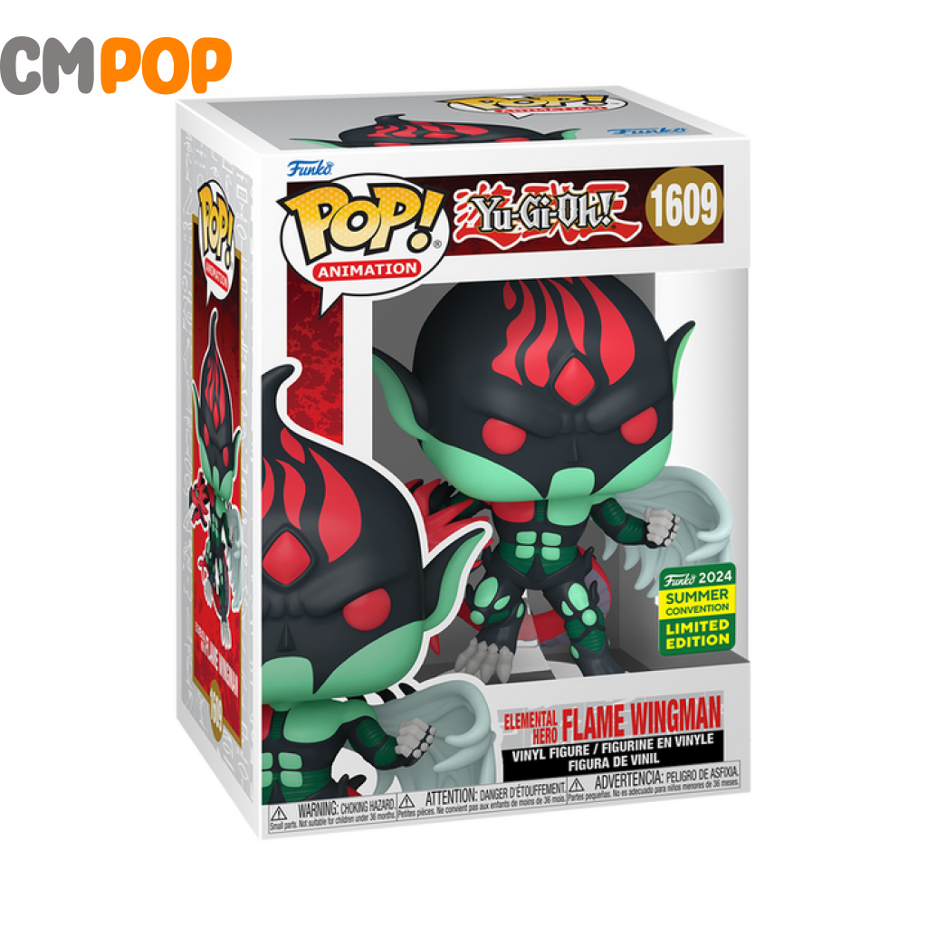 Flame Wingman ’Elemental Hero’ - #1609 Funko Pop! Animation Yu-Gi Oh! 2024 Summer Convention