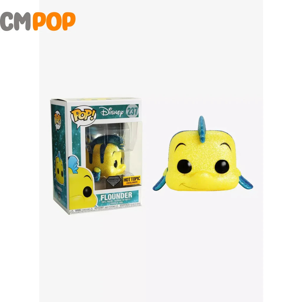 Flounder #237 - Funko Pop! Disney The Little Mermaid Diamond Collection Hot Topic Exclusive Pop