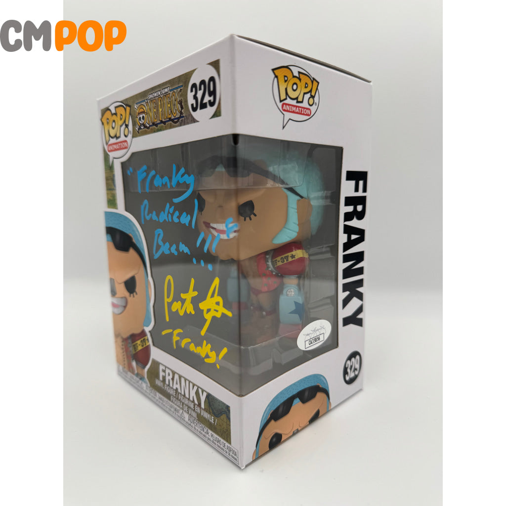 Franky - #329 Funko Pop! One Piece Signed By Patrick Seitz Certified Pop