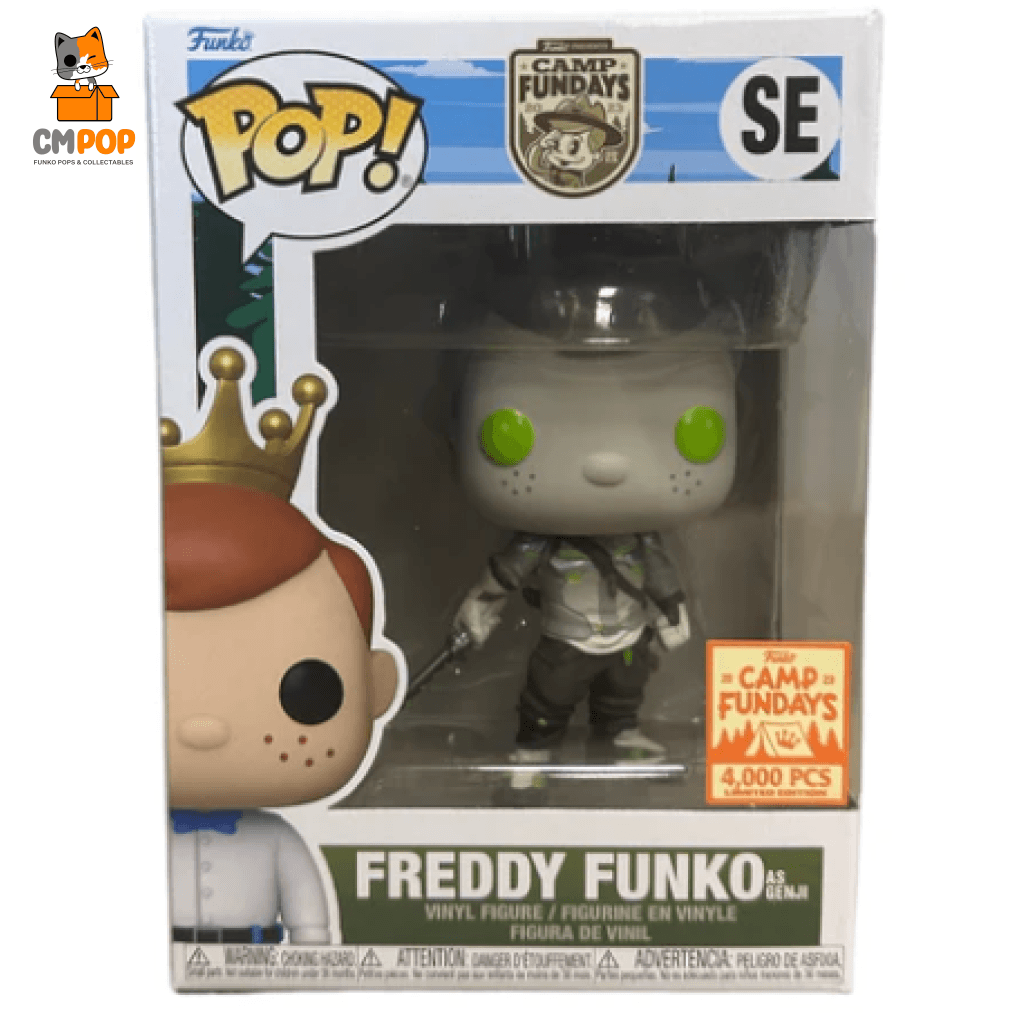 Freddy Funko As Genji- Pop! - Camp Fundays 4 000 Pcs Limited Edition Pop