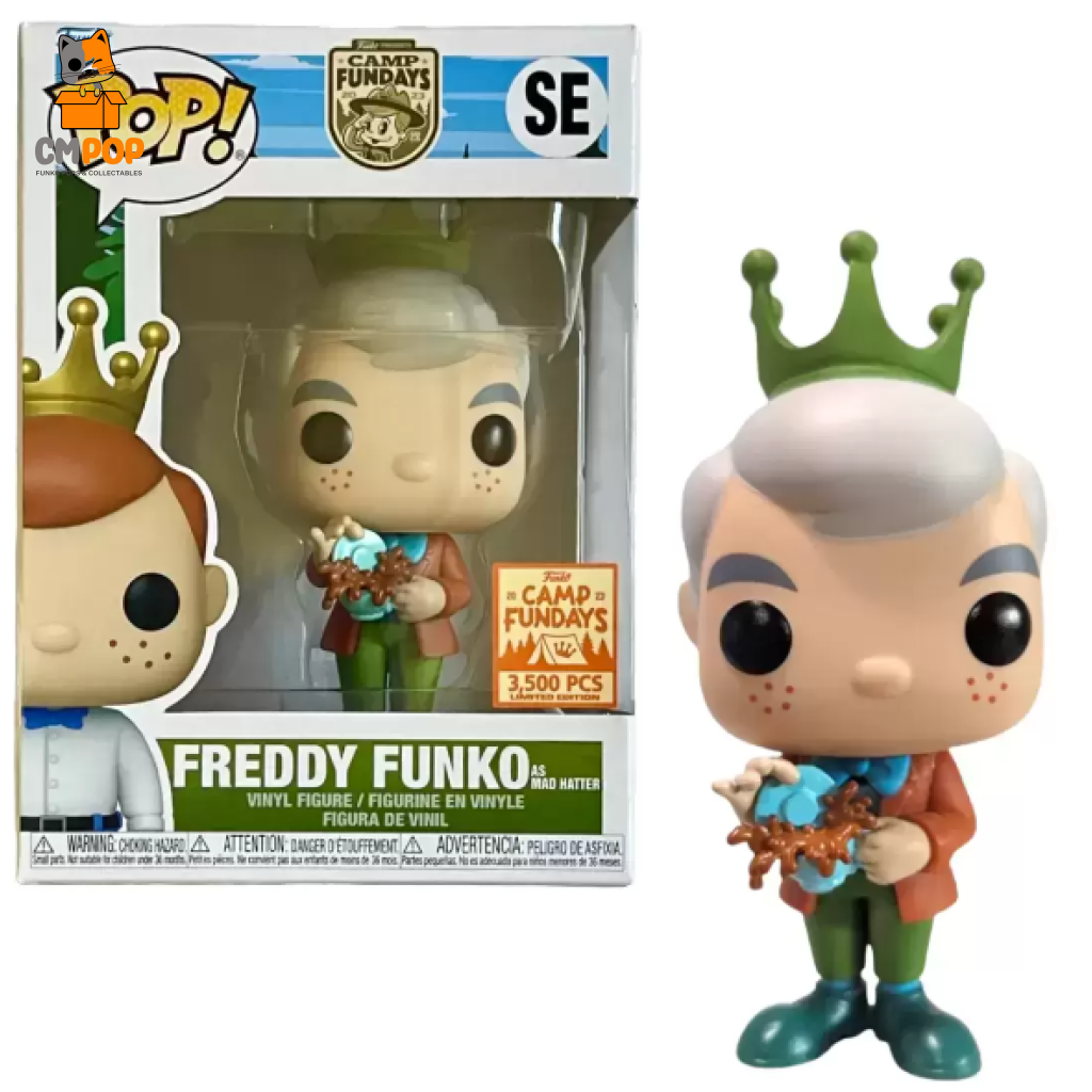 Freddy Funko As Mad Hatter- Pop! - Camp Fundays 3 500 Pcs Limited Edition Pop