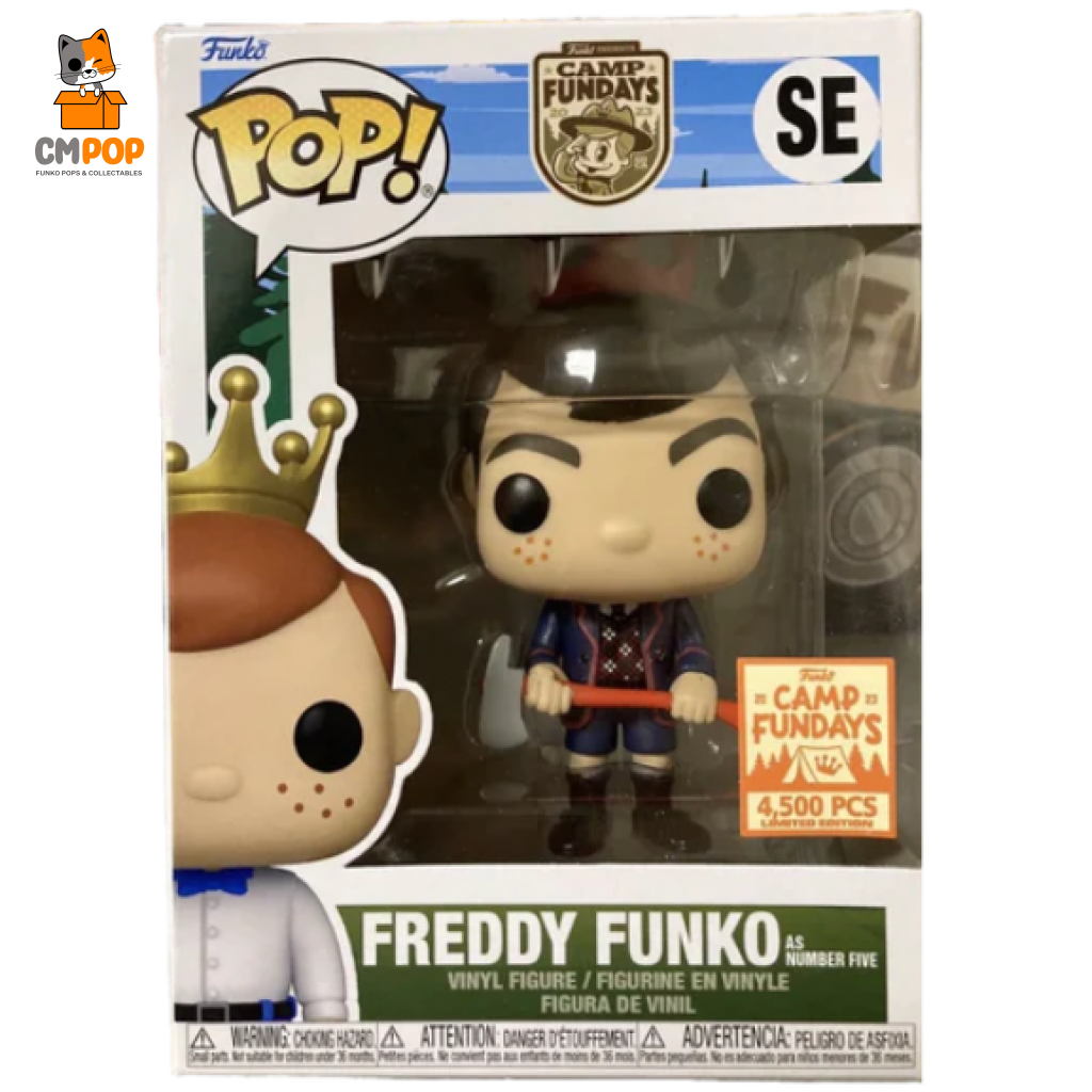 Freddy Funko As Number 5- Pop! - Camp Fundays 4 500 Pcs Limited Edition Pop