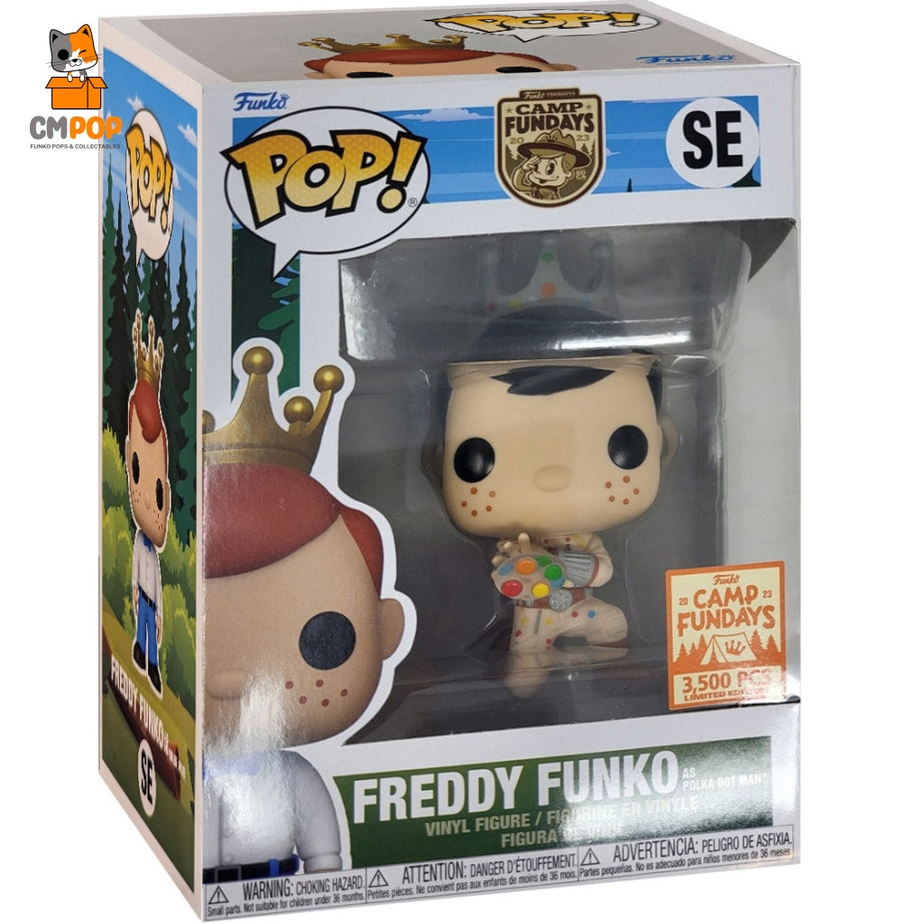 Freddy Funko As Polka Dot Man- Pop! - Camp Fundays 3 500 Pcs Limited Edition Pop