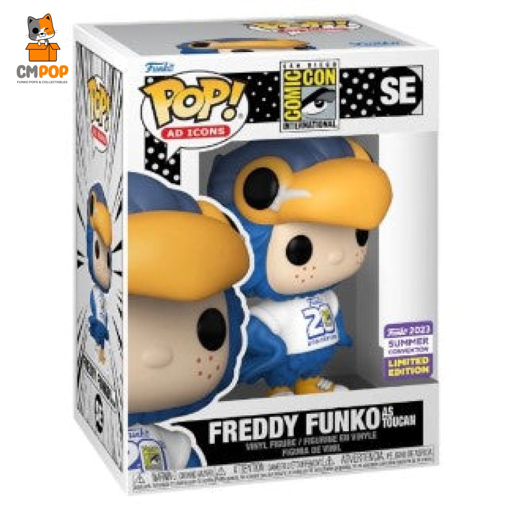 Freddy Funko As Toucan - #Se Pop! 2023 Summer Convention Exclusive Pop
