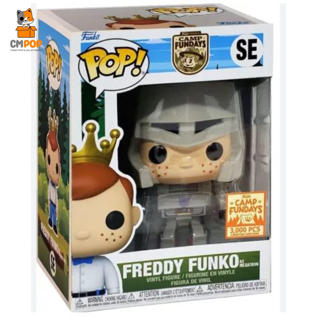 Freddy Funko Vinyl Figure As Megatron - Pop! Camp Fundays 3 000 Pcs Limited Edition Pop