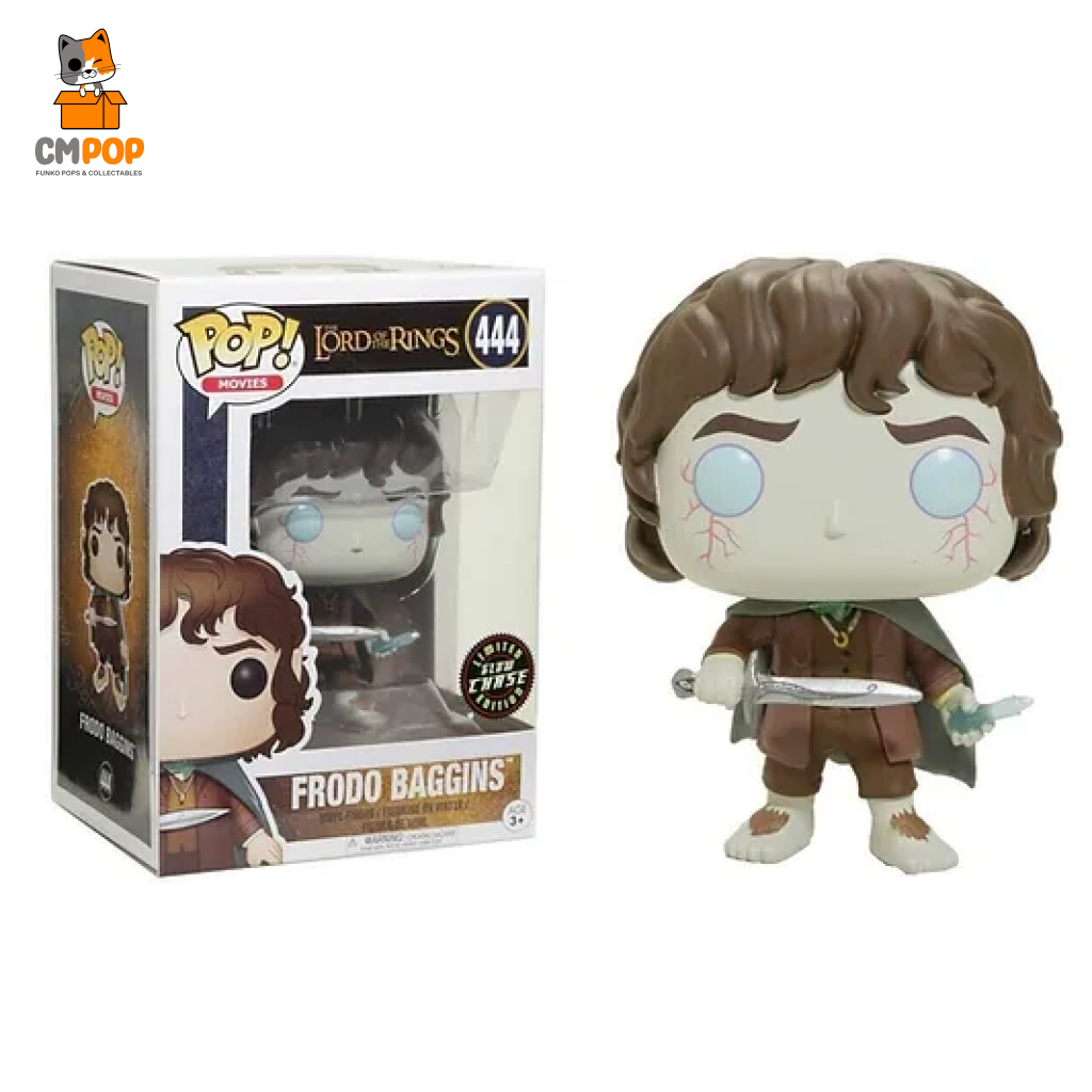 Frodo Baggins Chase - #444 Funko Pop! The Lord Of The Rings Movies - Gitd Exclusive Pop