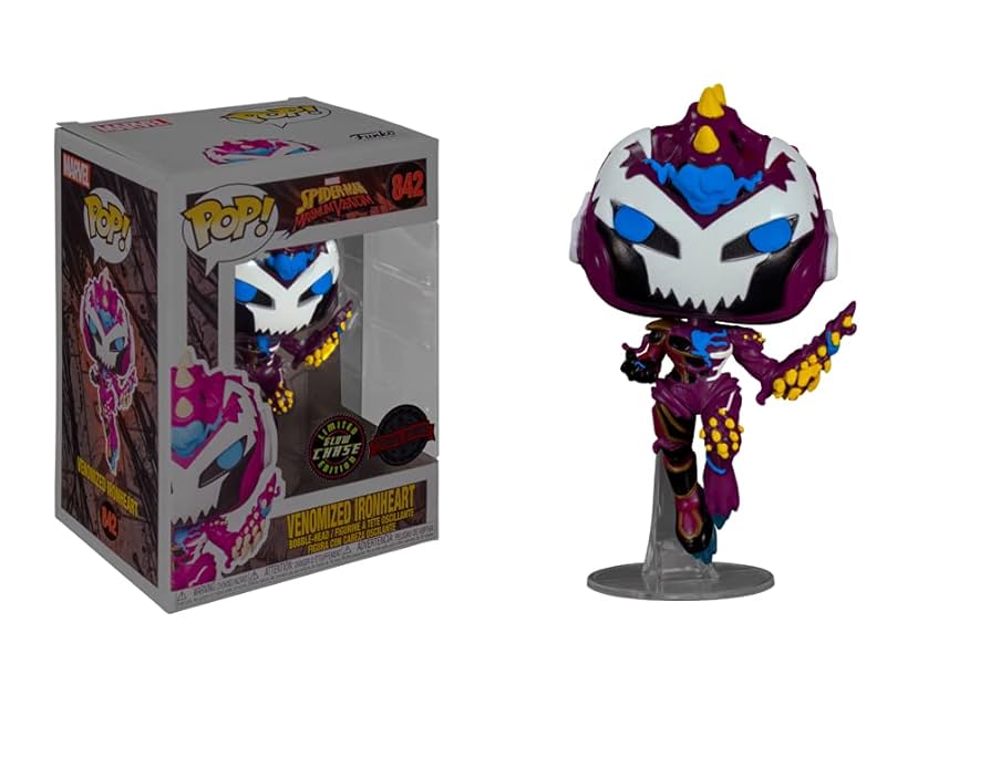 Venomized Ironheart - #842  - Funko Pop! - Marvel - Spiderman Maximum Venom - GITD - Pop In The Box