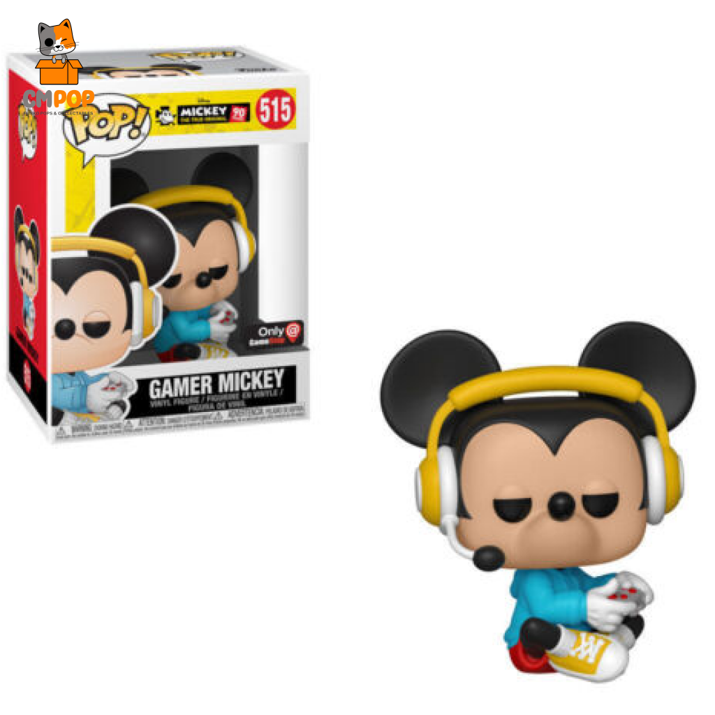 Gamer Mickey - Mouse #515 Funko Pop! Disney 90 Years Gamestop Exclusive Pop