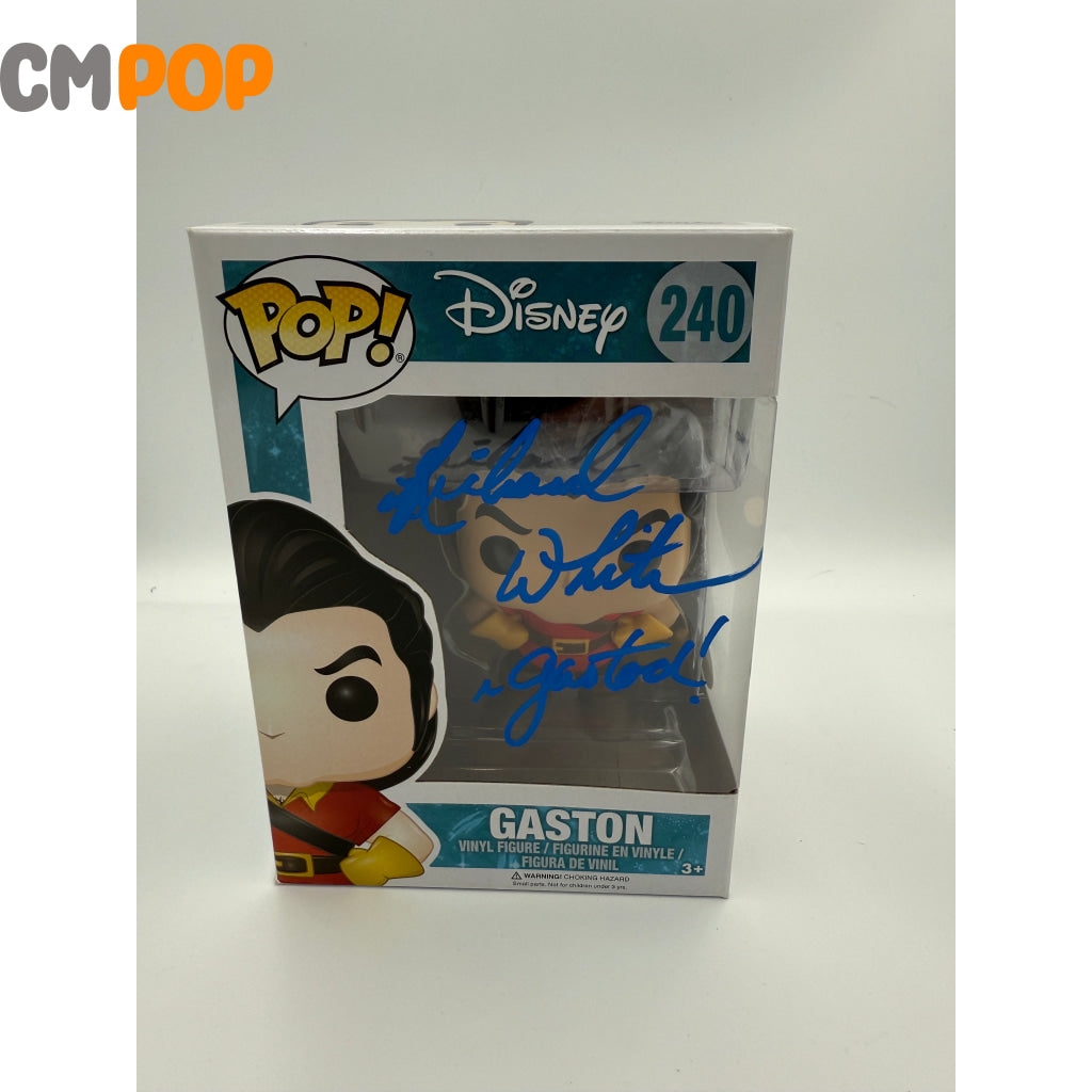 Gaston - #240 - Funko Pop! - Disney - Signed by - Certified Pop! Funko Pop