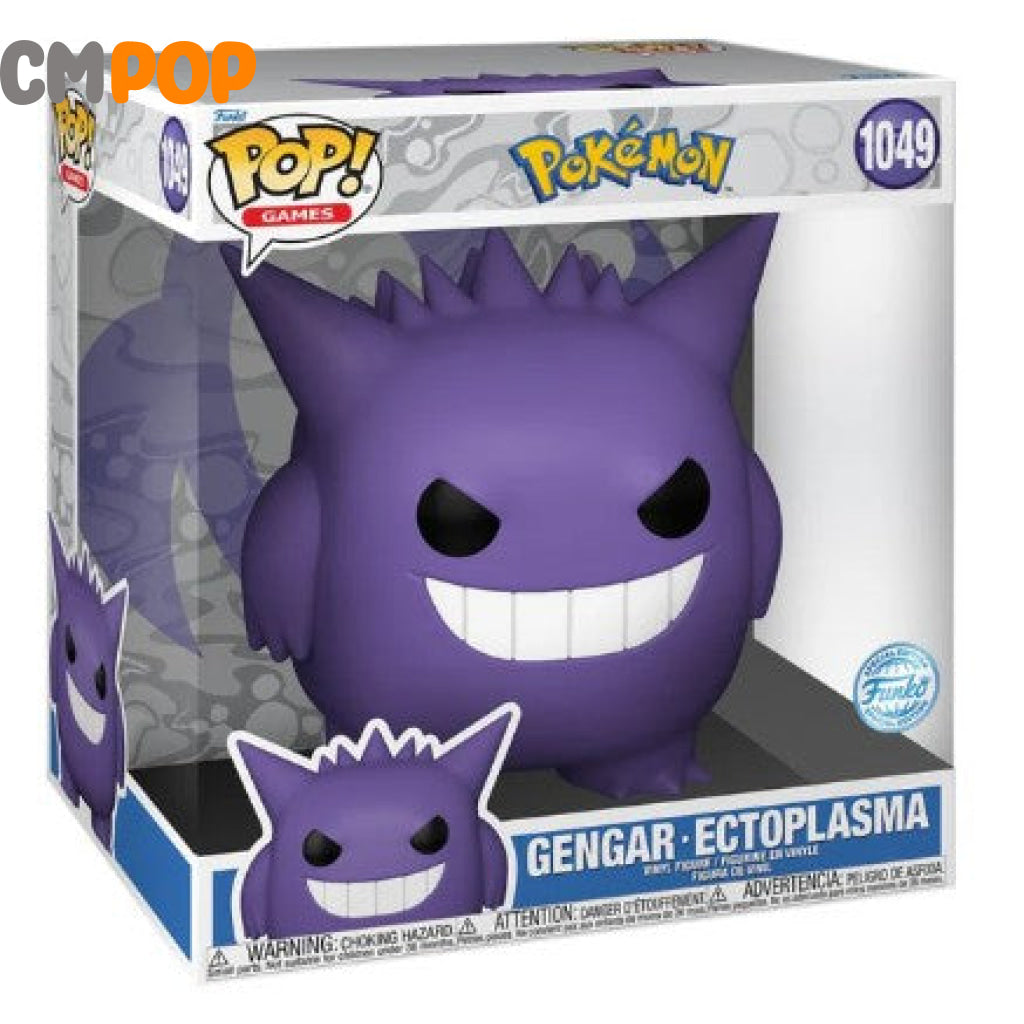 Gengar - Ectoplasma - #1049 - Funko Pop! - Jumbo - Games - Pokémon Funko Pop