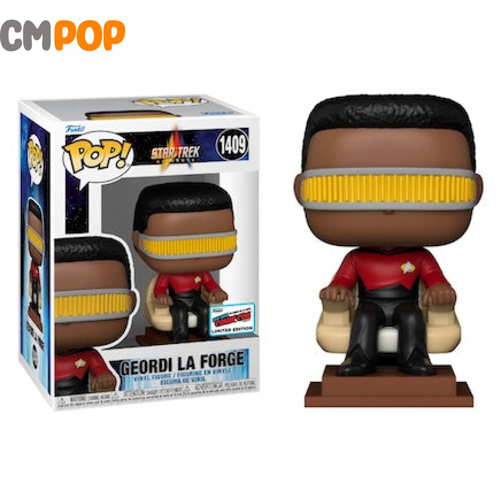 Geordi La Forge - #1409- Funko Pop! Star Trek Universe Nycc 2023 Stickered Convention Exclusive Pop