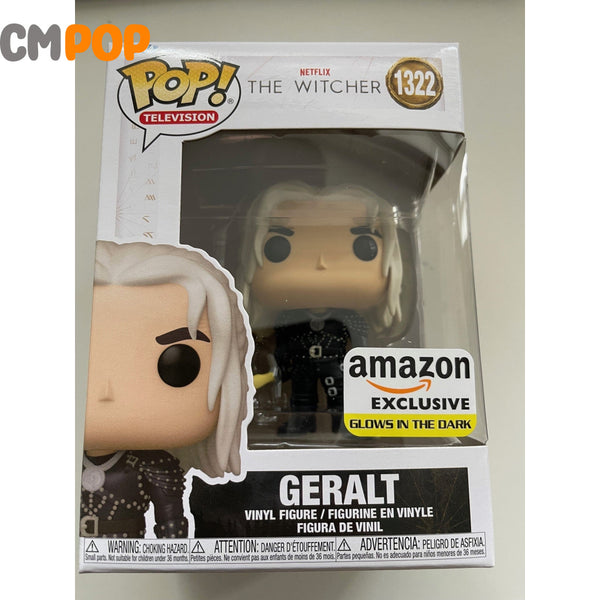 Geralt With Sword - #1322 - Funko Pop! - The Witcher - GITD Amazon Exc