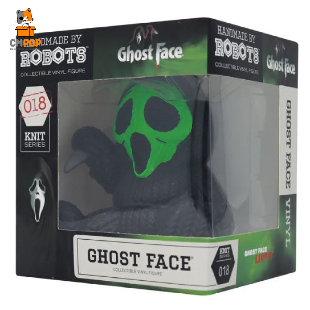 Ghostface Green Fluorescent - Collectible Vinyl Figure Handmade By Robots