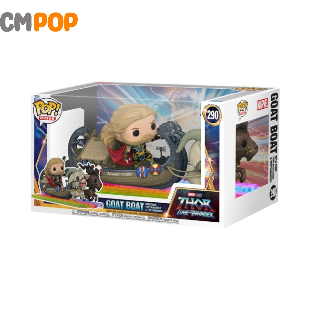 Goat Boat - With Thor Toothgnasher & Toothgrinder Funko Pop! Marvel Love And Thunder Pop Moment Pop