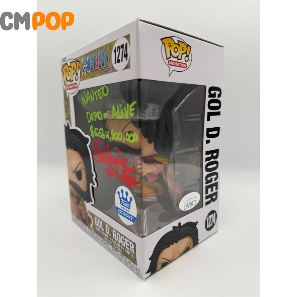 Gol D. Roger - #1274 Funko Pop! One Piece Exclusive Signed By Sean Hennigan Certified Pop