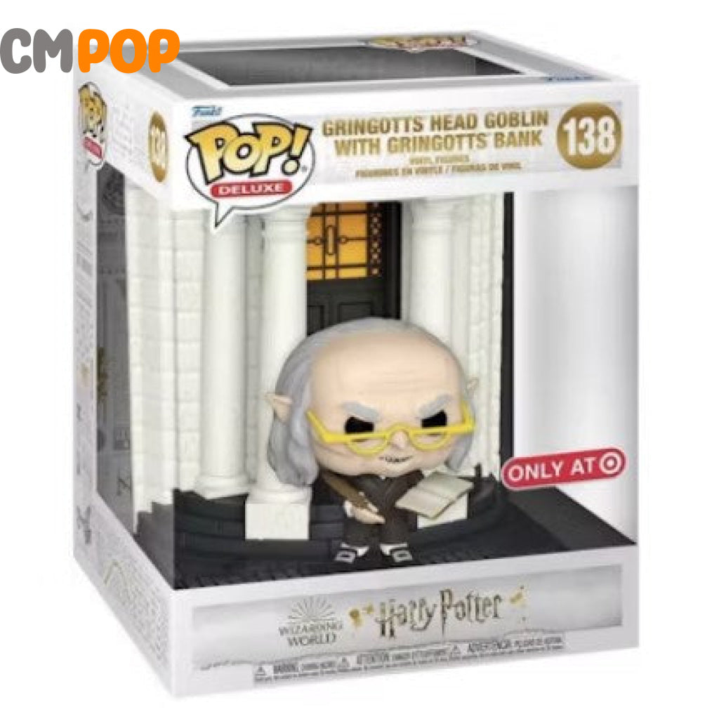 Gringotts Head Goblin With Bank - #138 Funko Pop! Pop Deluxe Harry Potter Target Exclusive