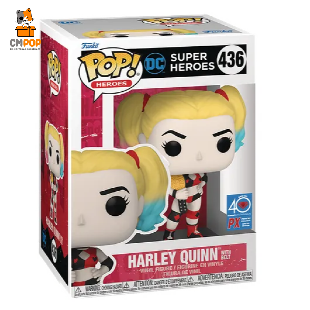 Harley Quinn With Belt - #436 Funko Pop! Dc Comics Heroes Pop