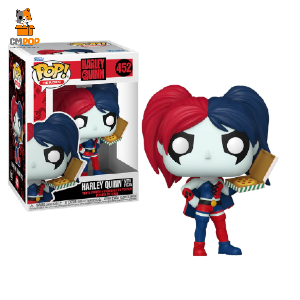 Harley Quinn With Pizza - #452 Funko Pop! Dc Comics Heroes Pop