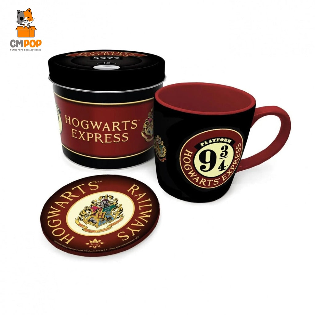 Harry Potter (Colourful Crest Platfrom 9 3/4) Gift Set (Mug & Coaster In Keepsake Tin) Funko Misc