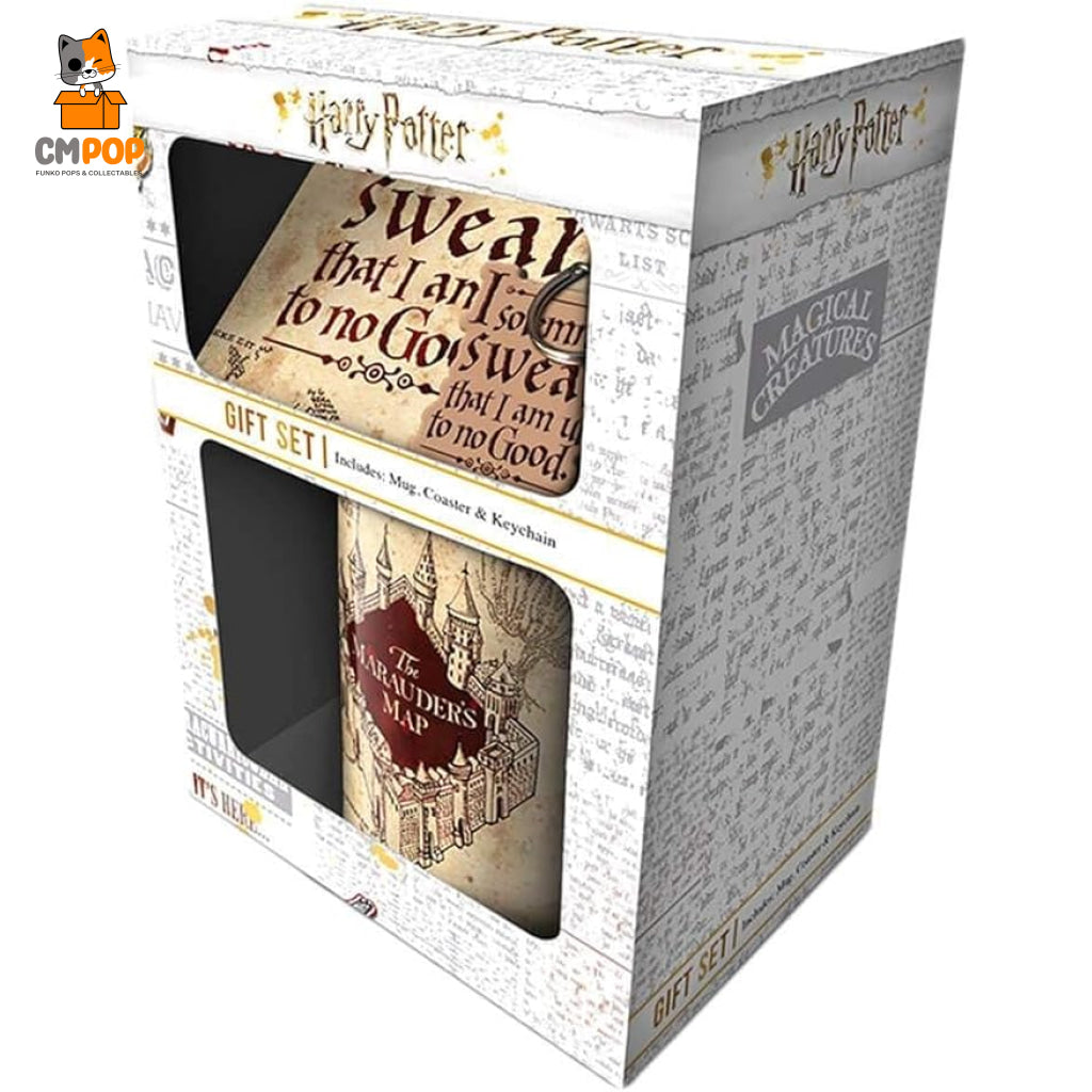 Harry Potter (Marauders Map) Gift Set (Mug Coaster & Keychain) Funko Misc
