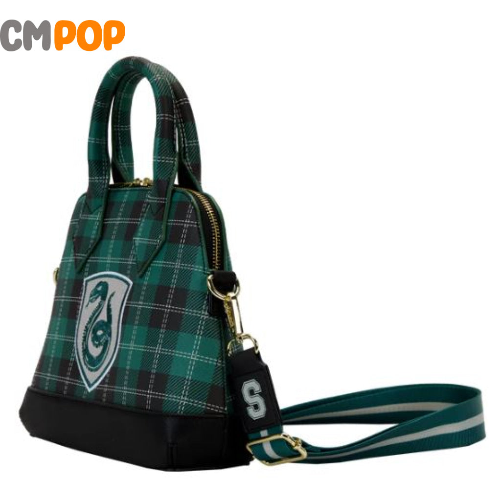 Harry Potter Varsity Slytherin Plaid Crossbody - Loungefly Bag