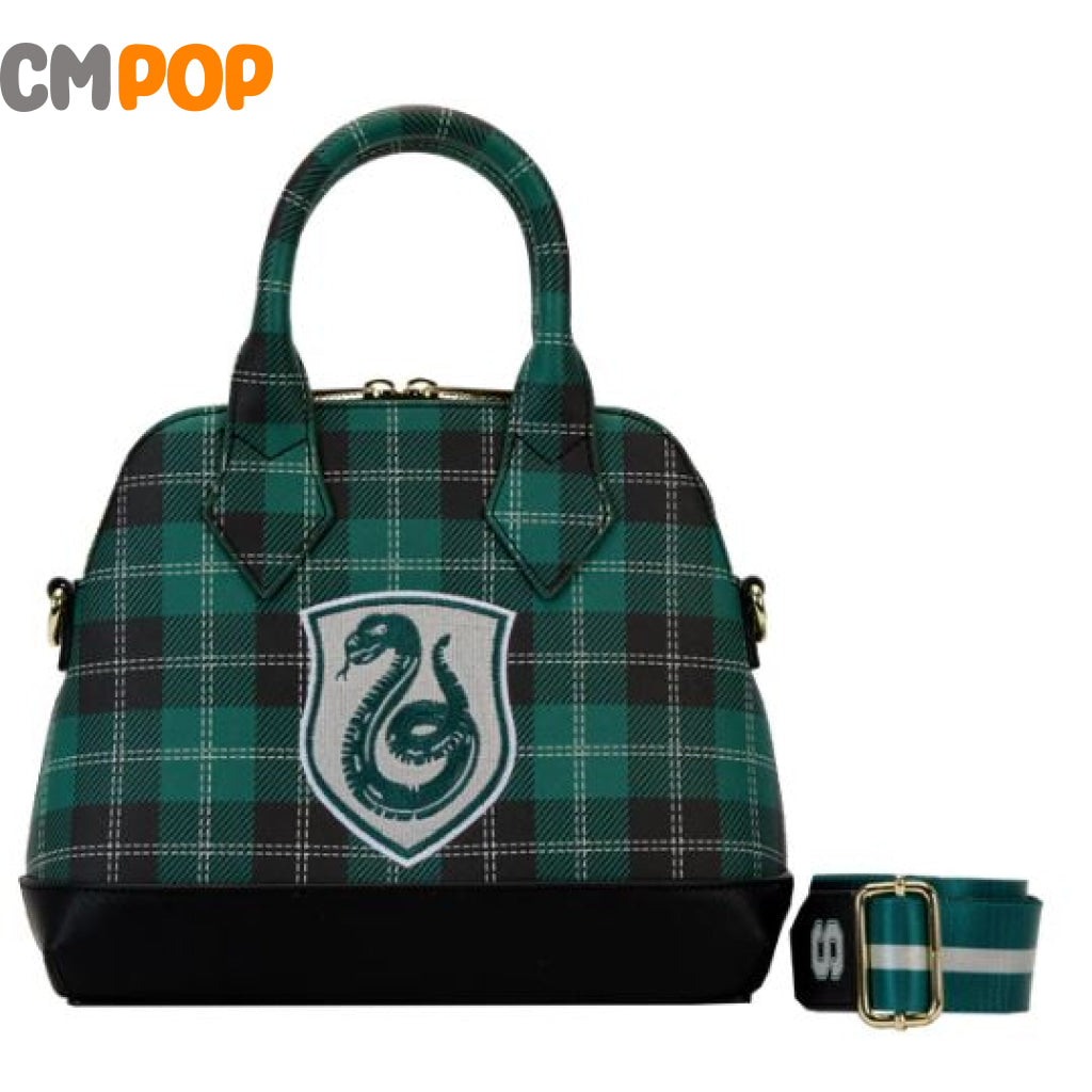 Harry Potter Varsity Slytherin Plaid Crossbody - Loungefly Bag