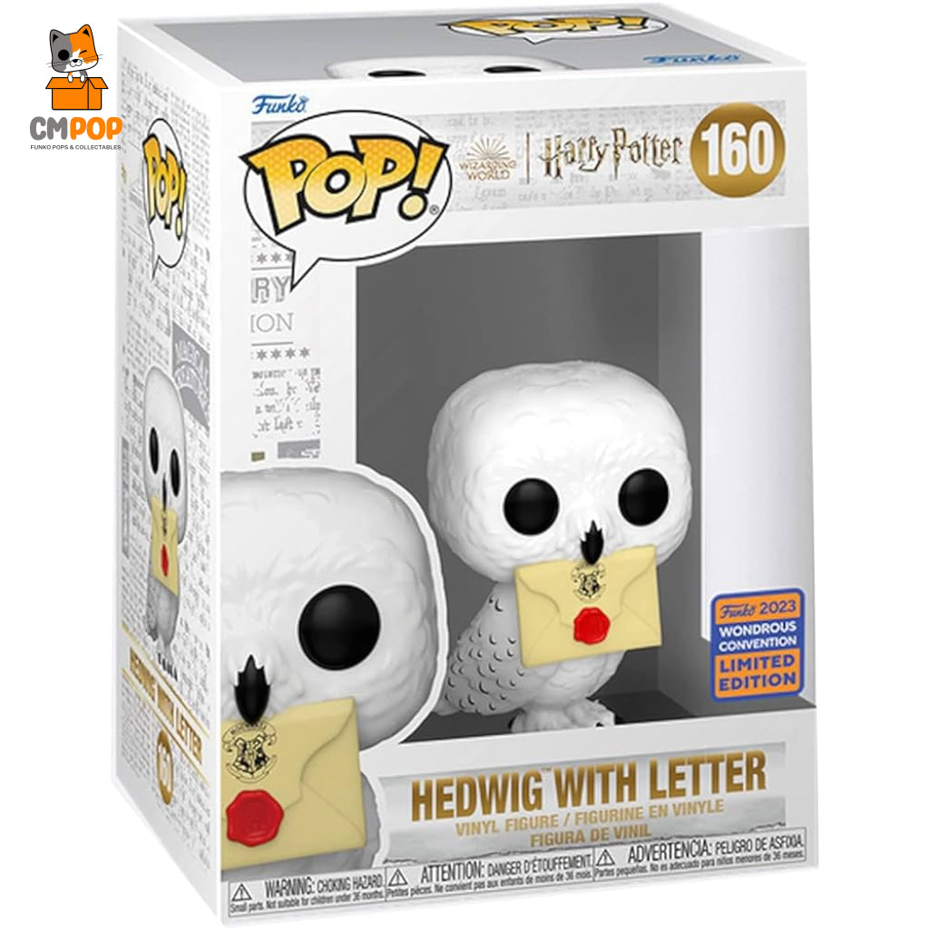 Hedwig With Letter - #160 Funko Pop! Harry Potter Wonderous Convention 2023 Exclusive Pop
