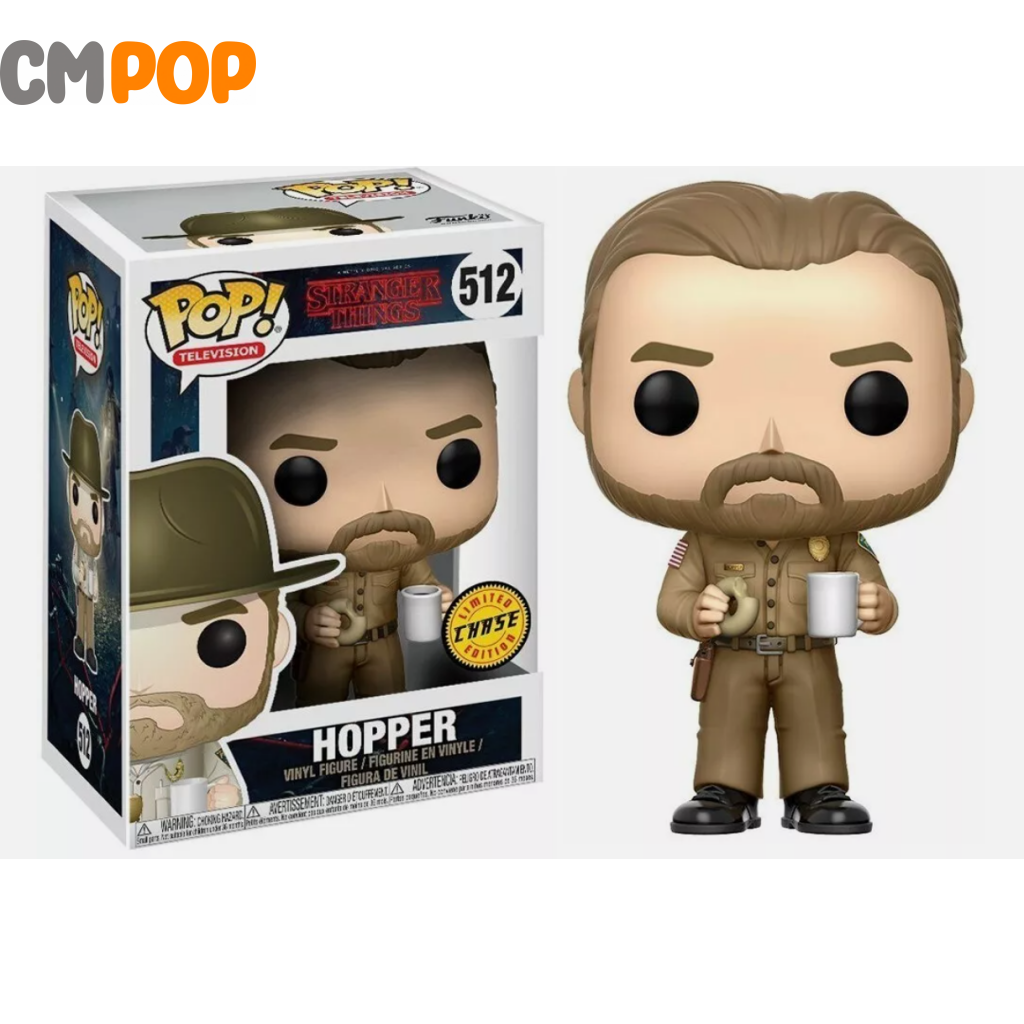 Hopper Chase Exclusive - #512 Funko Pop! -Stranger Things -Chase Pop