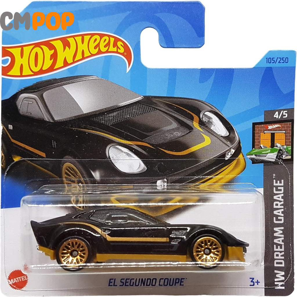 Hot Wheels - HW Dream Garage - El Segundo Coupe (105/250) - Black (Half Card) Toy