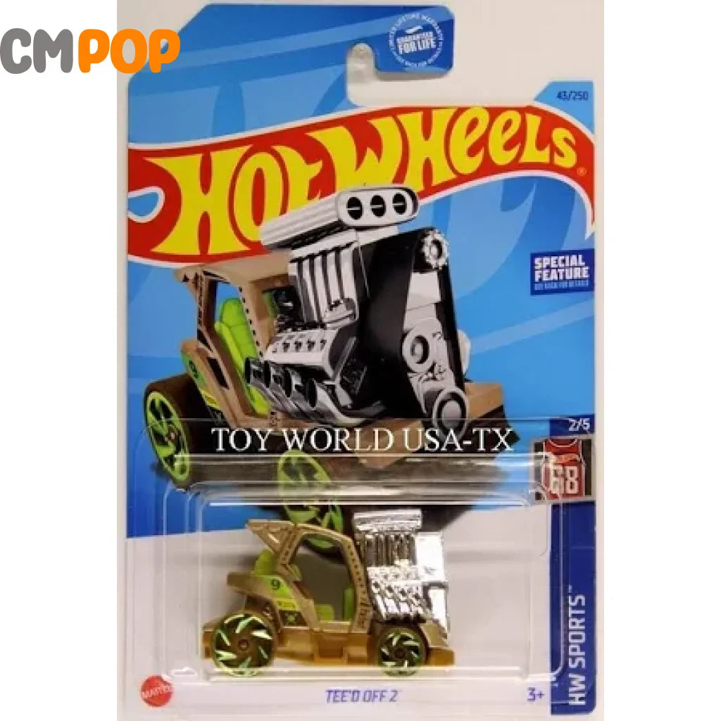 Hot Wheels - HW Sports - Tee’d Off 2 (43/250) - White (Full Card) Toys & Games