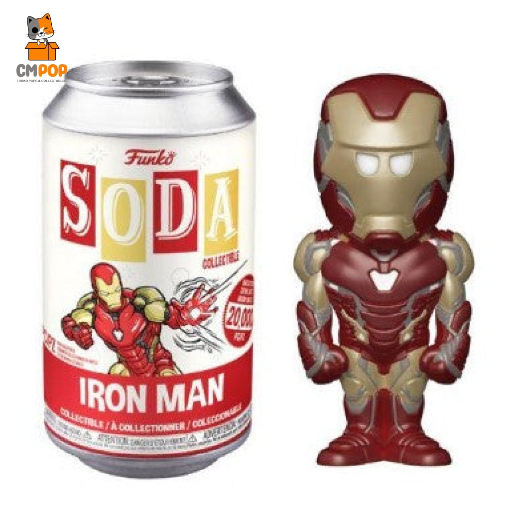Iron Man - Funko Vinyl Soda 20 000 Pieces Marvel Chance Of Chase