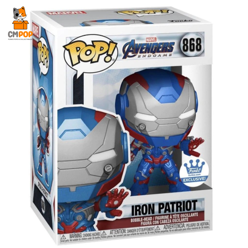 Iron Patriot - #868 Funko Pop! -Avengers End Game Exclusive Pop
