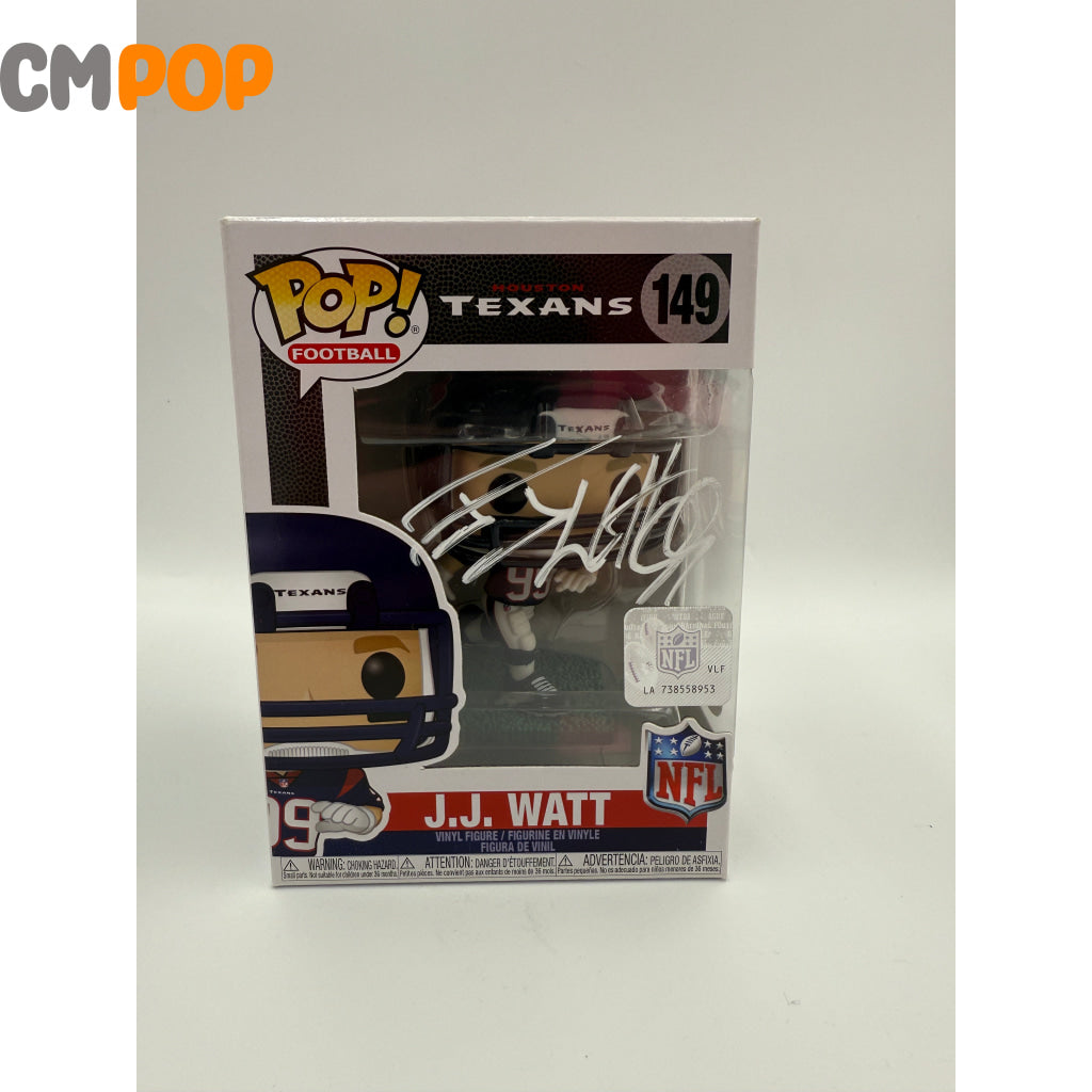 J.J. Watt - #149 - Funko Pop! - Football - Texans - NFL - Signed by - Certified Pop! Funko Pop