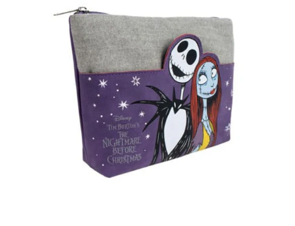 Jack & Sally Purple Make Up Bag - Nightmare Before Christmas