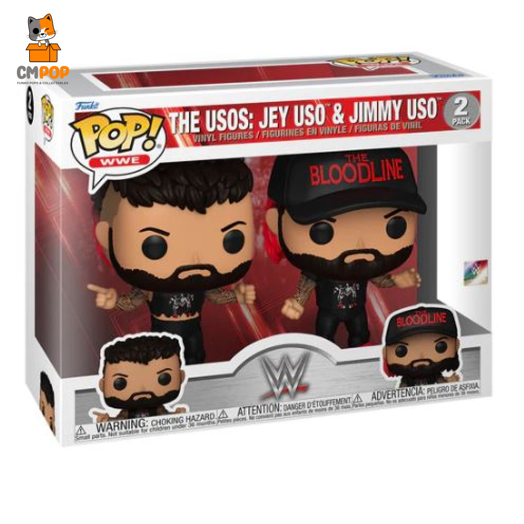 Jey And Jimmy Uso - The Usos 2 Pack Funko Pop! Wwe Pop
