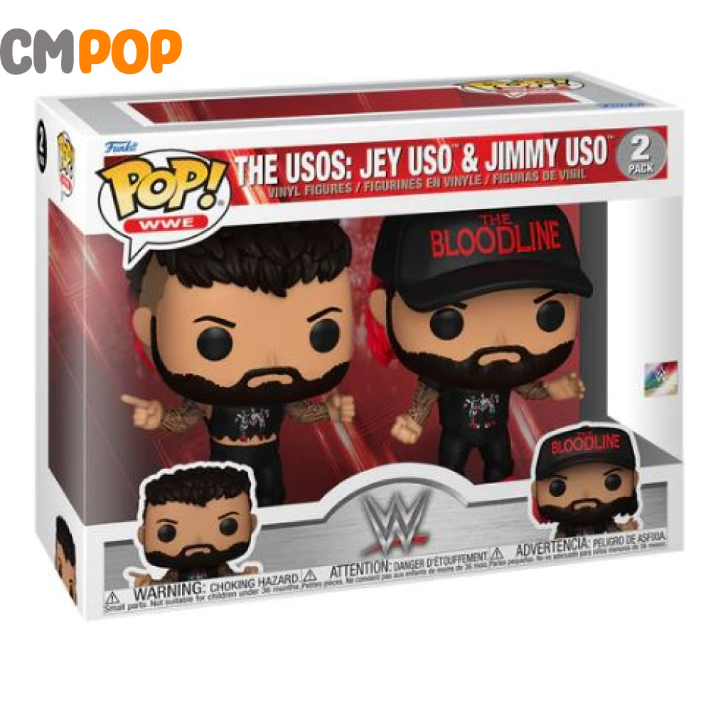 Jey And Jimmy Uso - The Usos 2 Pack Funko Pop! Wwe Pop