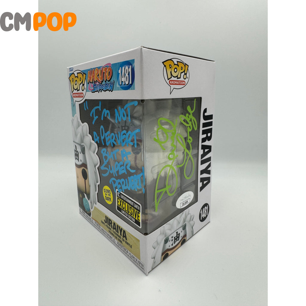 Jiraiya- #1481 - Funko Pop! Animation Naruto Shippuden -Gitd Entertainment Exclusive Signed By