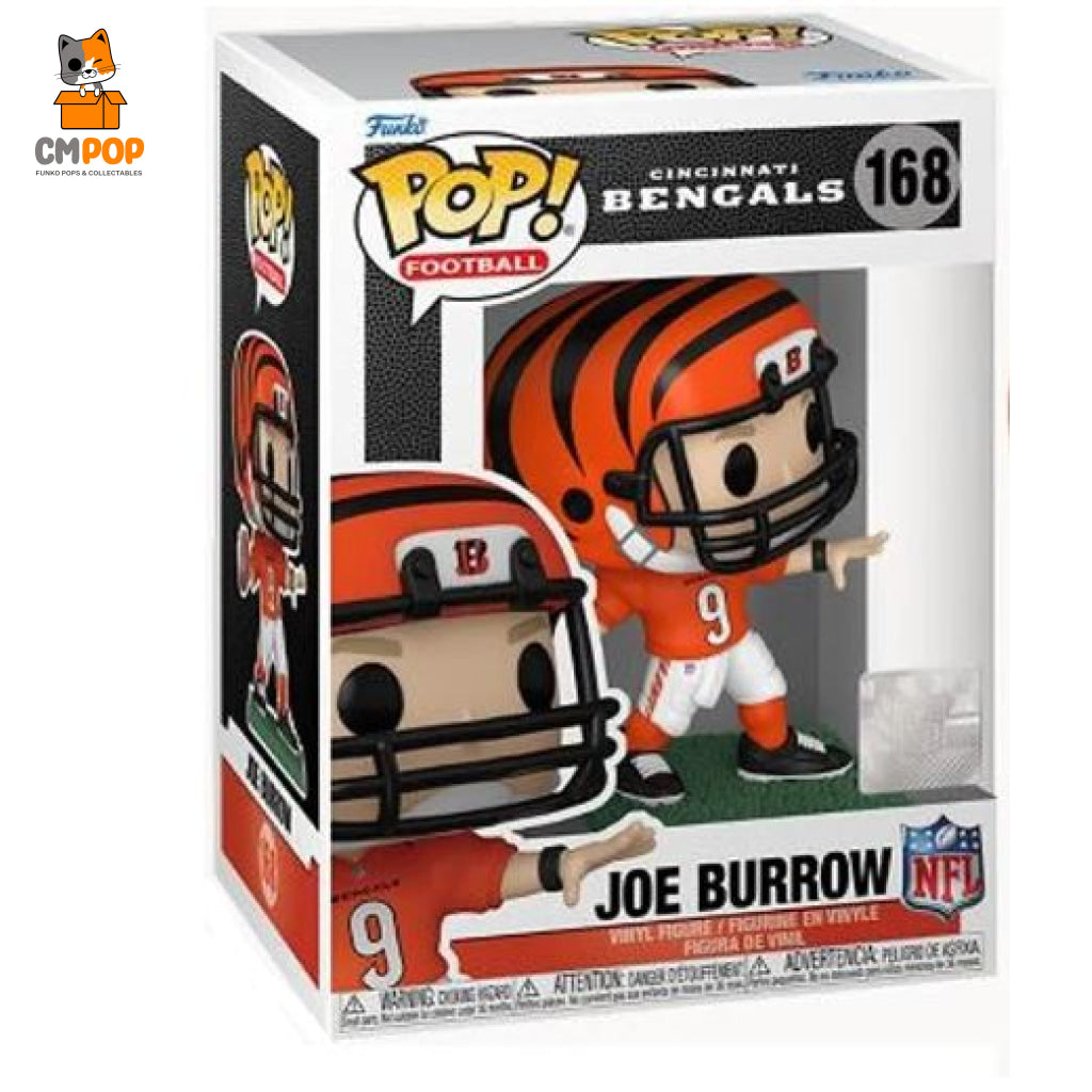Joe Burrow - Cincinnati Bengals #168 Funko Pop! Nfl Sports Pop