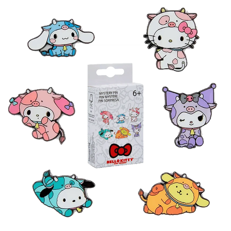 Sanrio: Hello Kitty & Friends Cow Cosplay Mystery Blind Box Pins - Loungefly