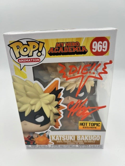 Katsuki Bakugo - #969 - Funko Pop! - My Hero Academia - Signed By Clifford Chapin - Hot Topic Exclusive