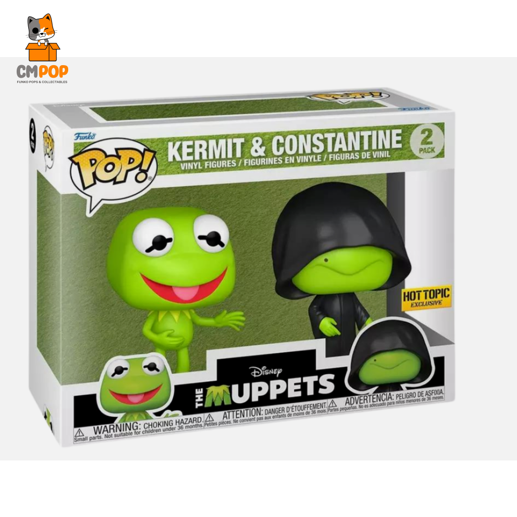 Kermit & Constantine 2 Pk - Funko Pop! Disney The Muppets Hot Topic Exclusive Pop