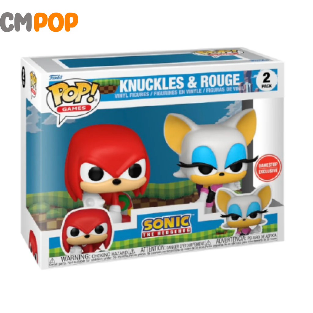 Knuckles And Rouge - Funko Pop! 2Pk Sonic The Hedgehog Gamestop Exclusive Pop