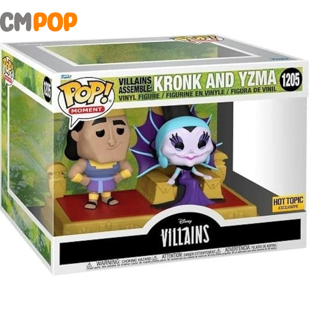 Kronk And Yzma - #1205 Funko Pop! Deluxe Disney Villains Hot Topic Exclusive