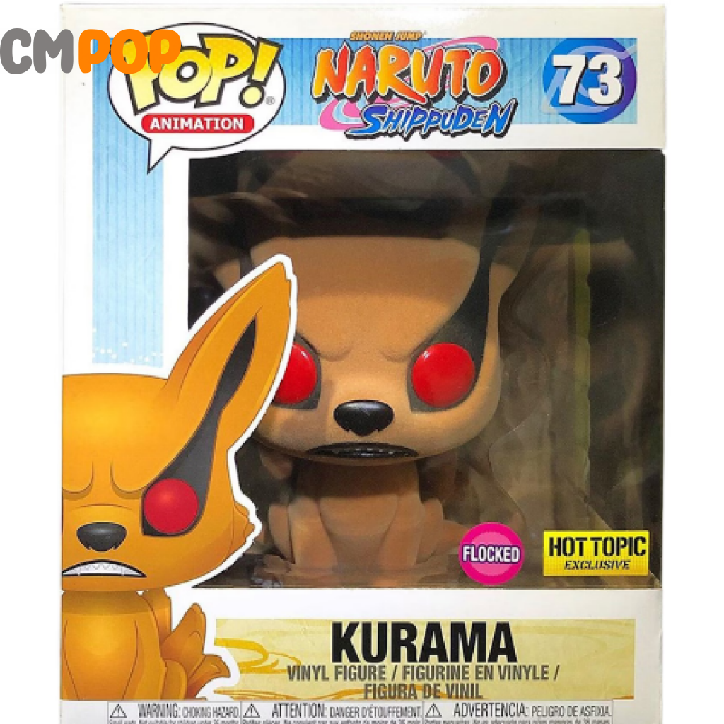 Kurama - #73 - 6 ’ Funko Pop! - Naruto Shippuden - Flocked - Hot Topic Exclusive Funko Pop