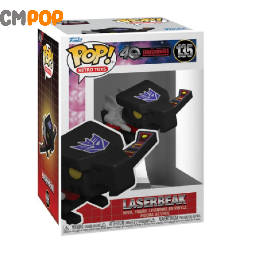 Laserbeak - #135 Funko Pop! 40 Years Transformers Retro Toys Pop