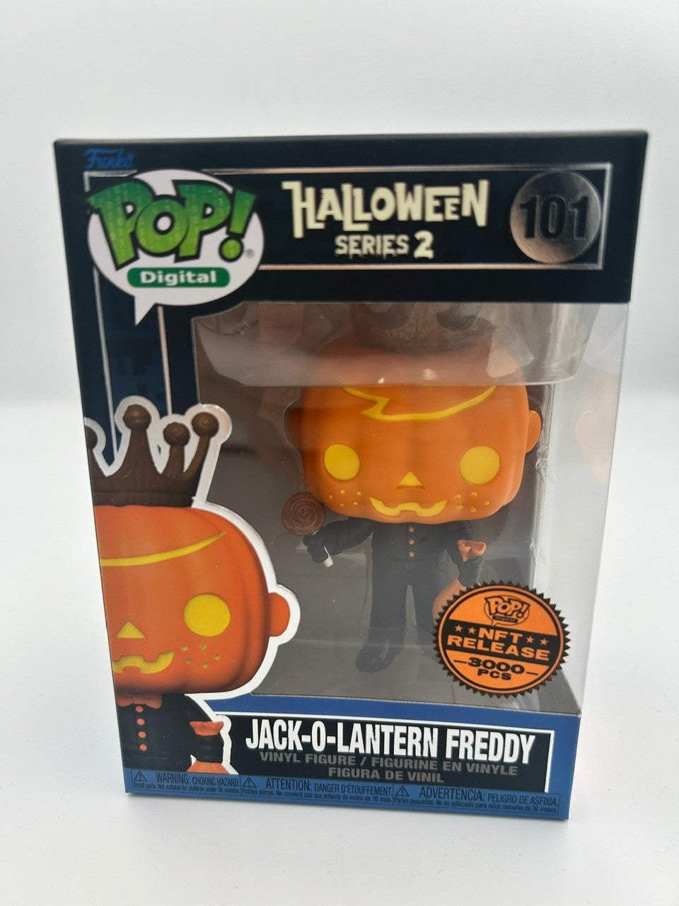 Jack-O-Lantern Freddy - #101  - Funko Pop! - Digital -  Halloween Series 2 - NFT 3000 PCS