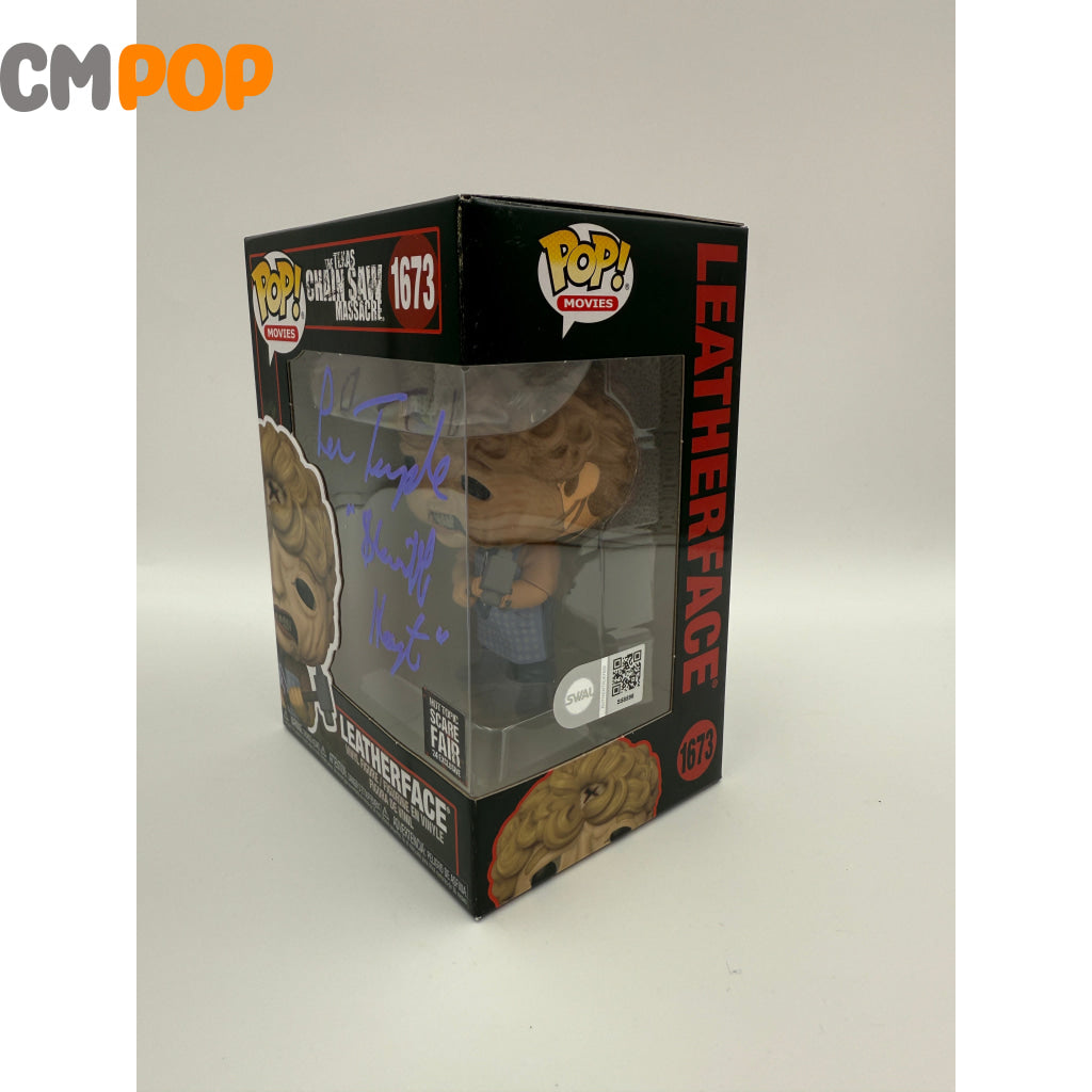 Leatherface - #1673 - Funko Pop! - Moves - Texas Chainsaw Massacre - Hot Topic Scare Fare Exclusive - Signed by